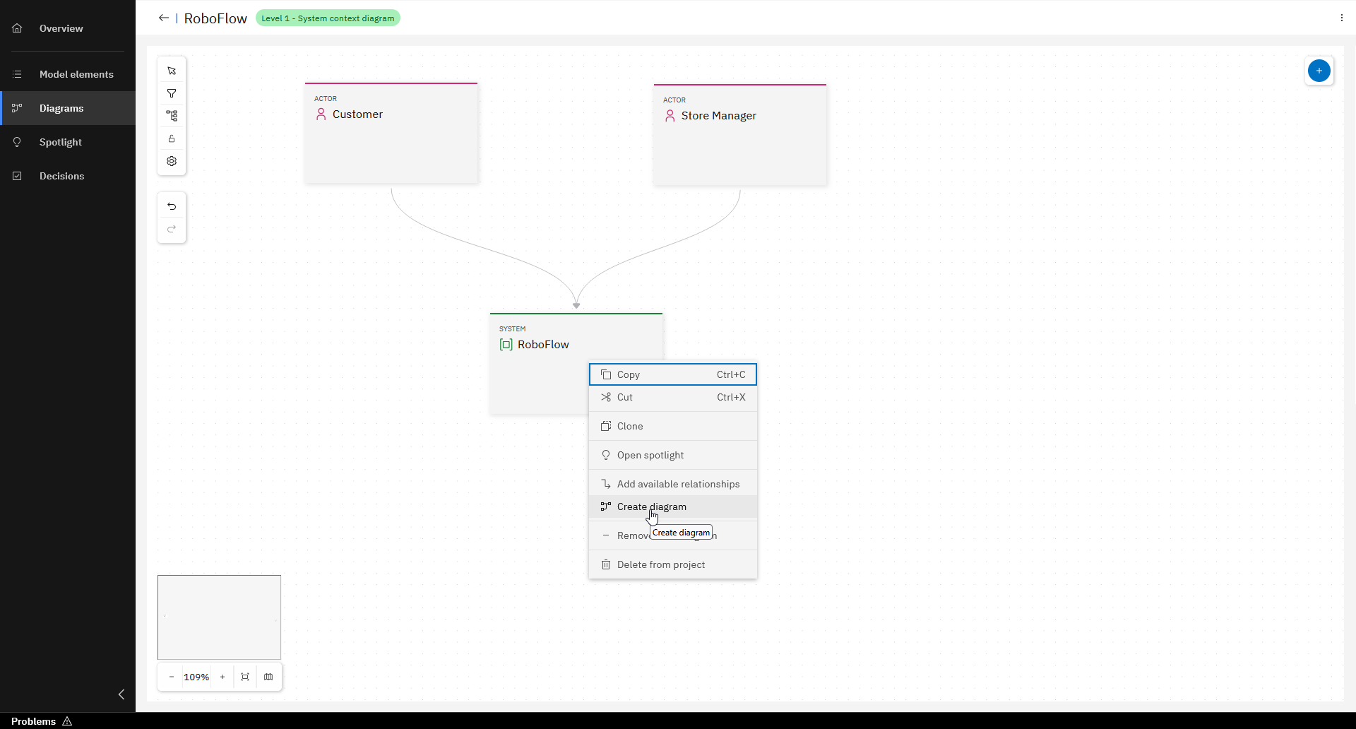 Add model element Screenshot 1