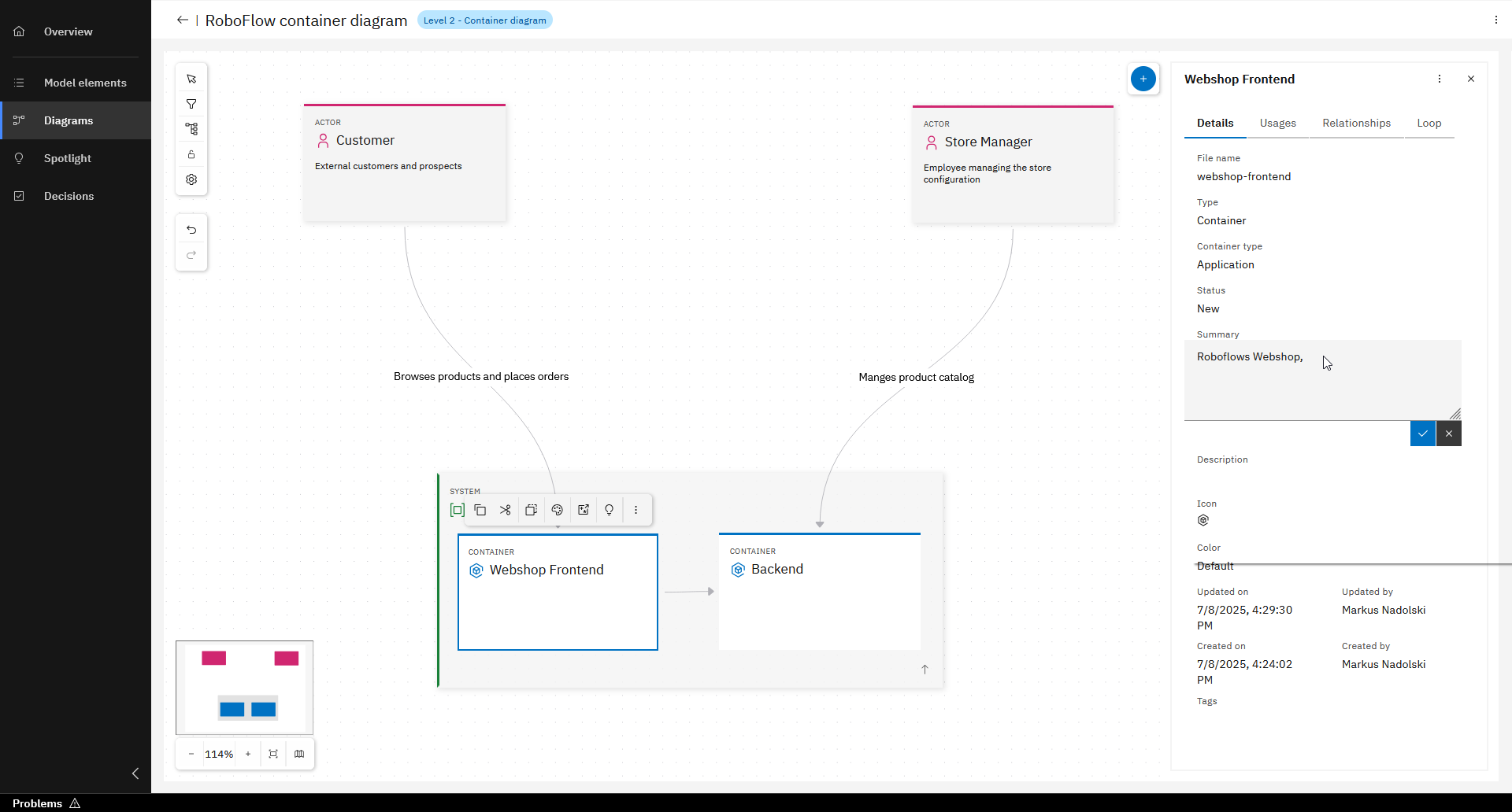 Add model element Screenshot 7
