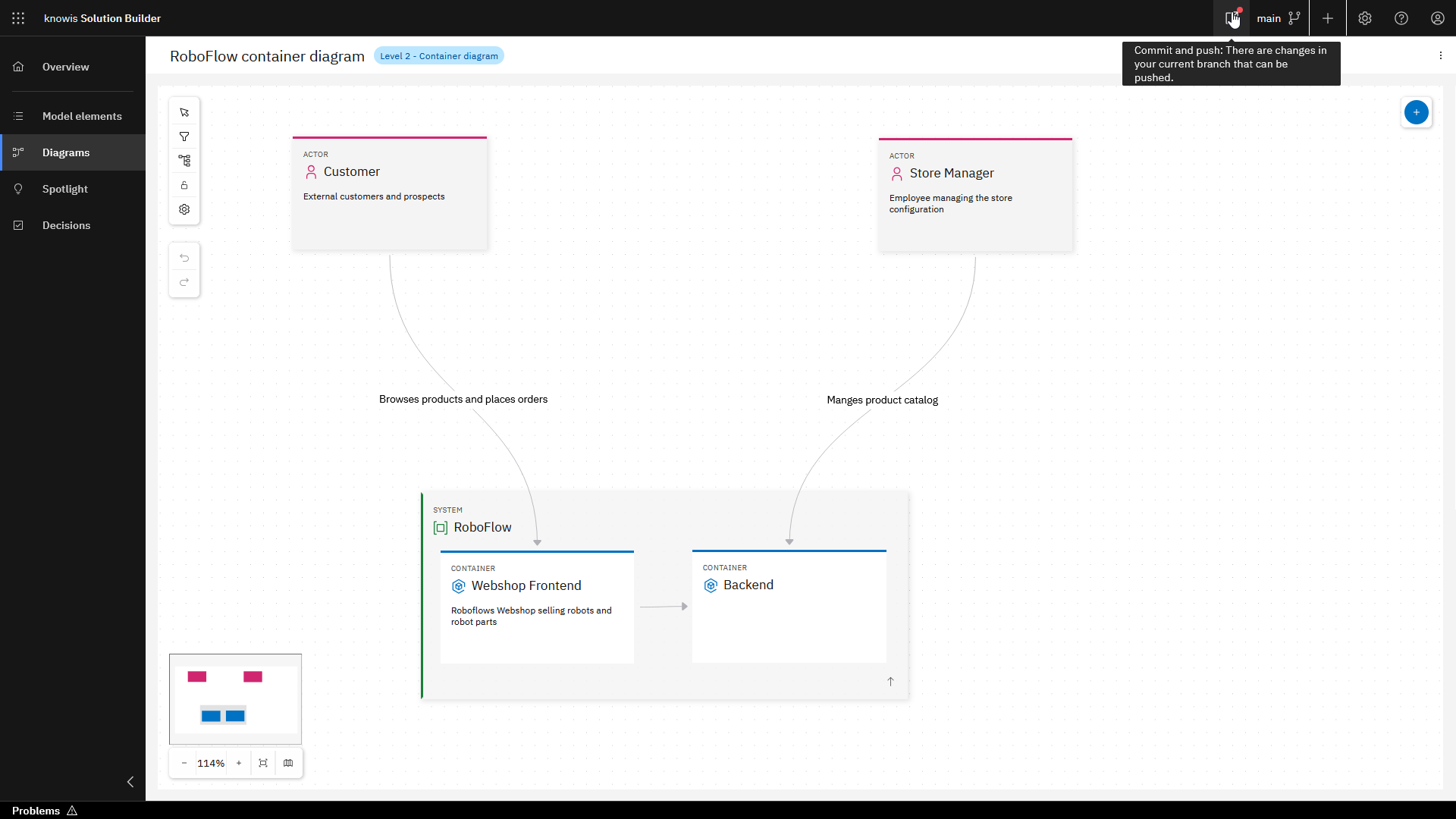 Commit changes - Screenshot 1