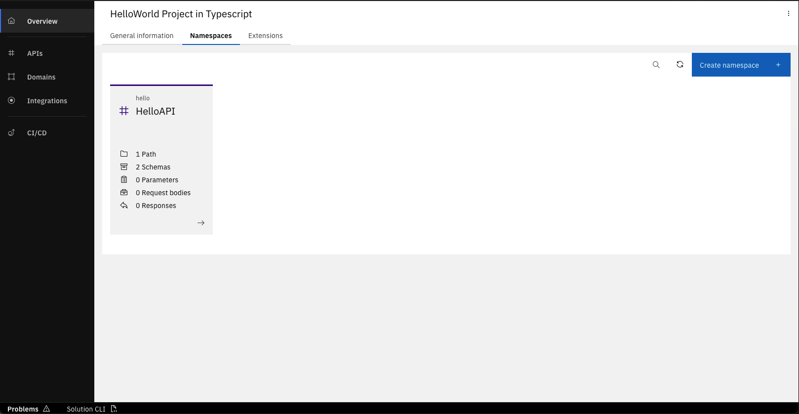Browse Namespace Screenshot