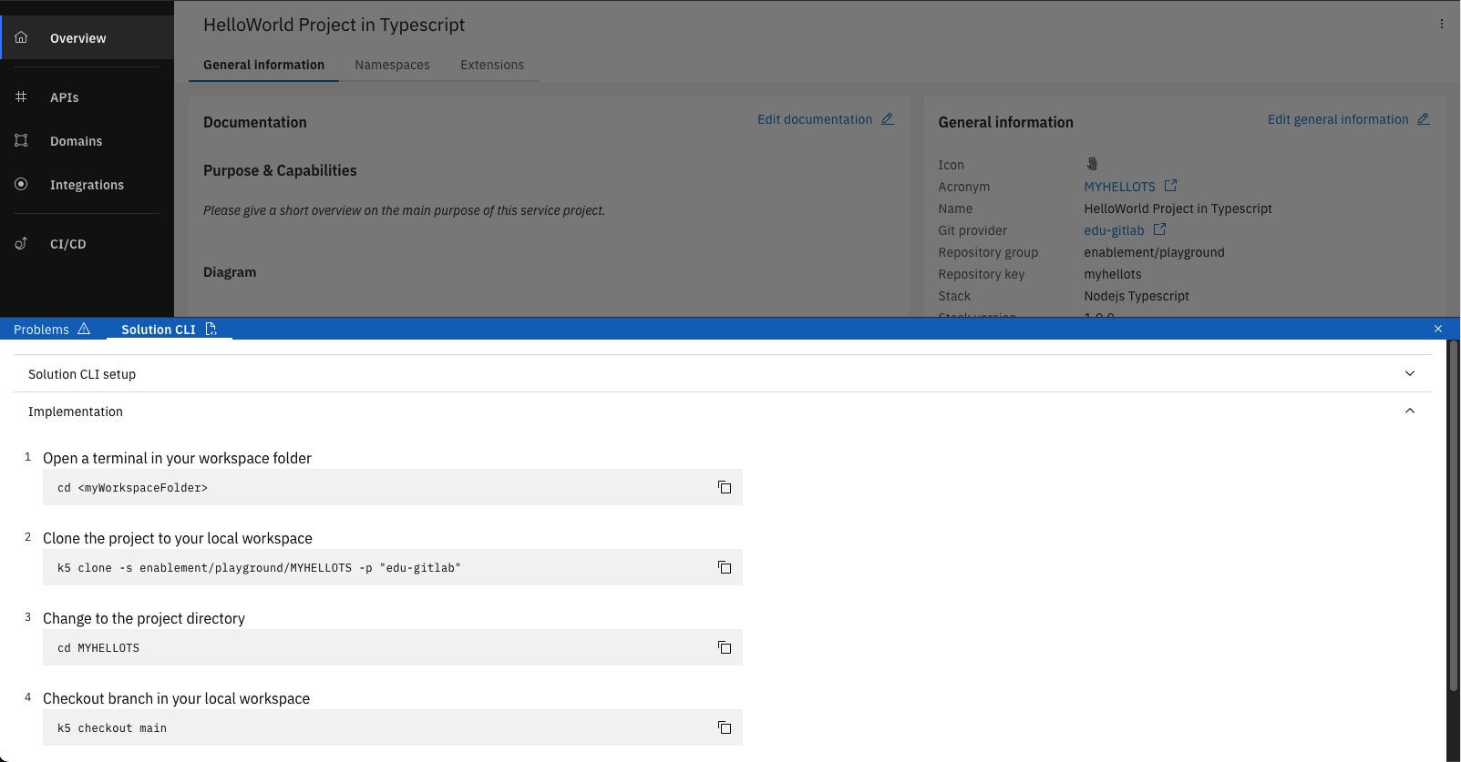 Solution CLI Screenshot 2
