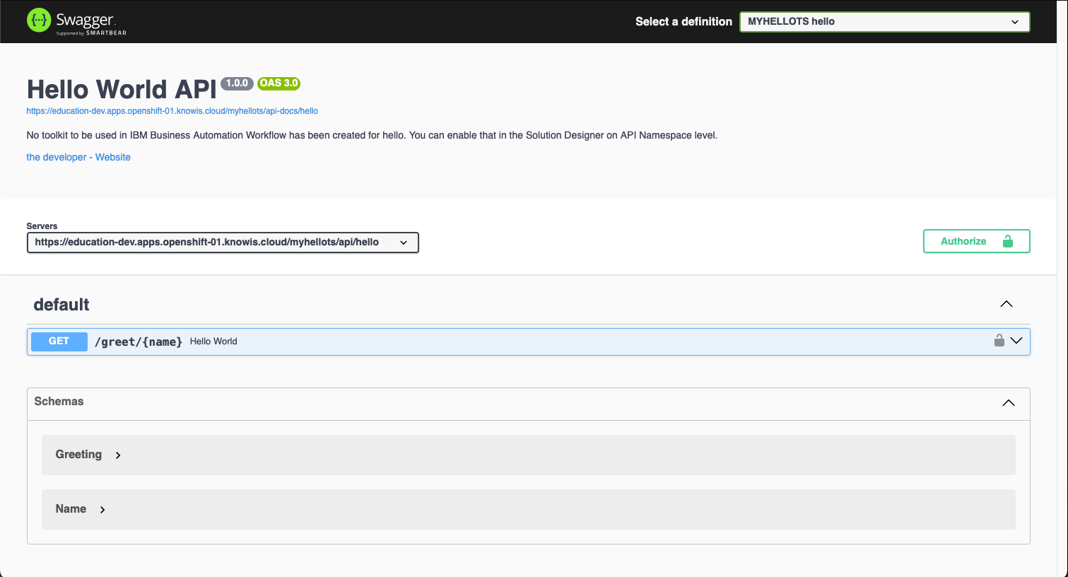 SwaggerUI Screenshot 1