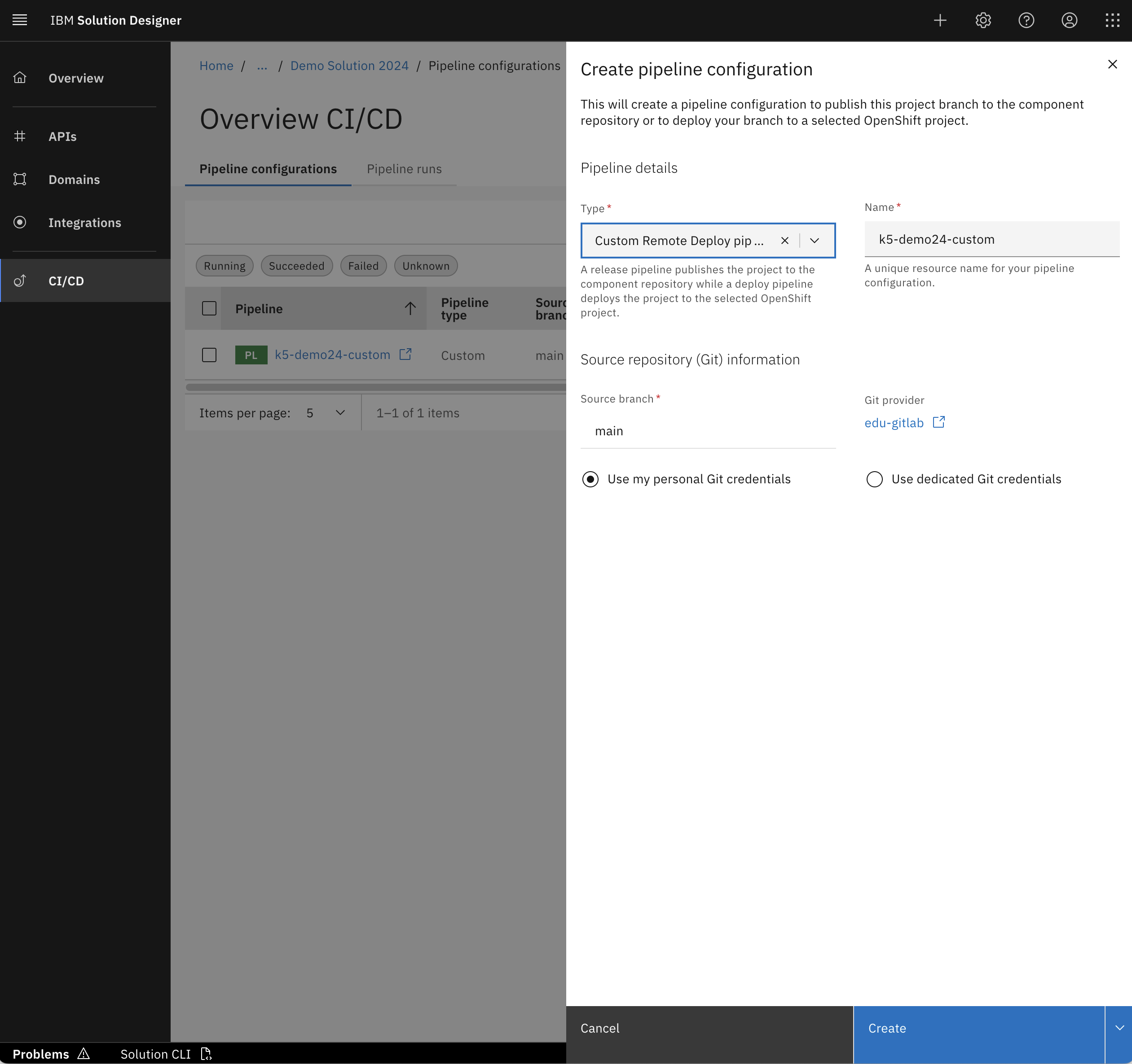 Remote deploy pipeline - Step 1