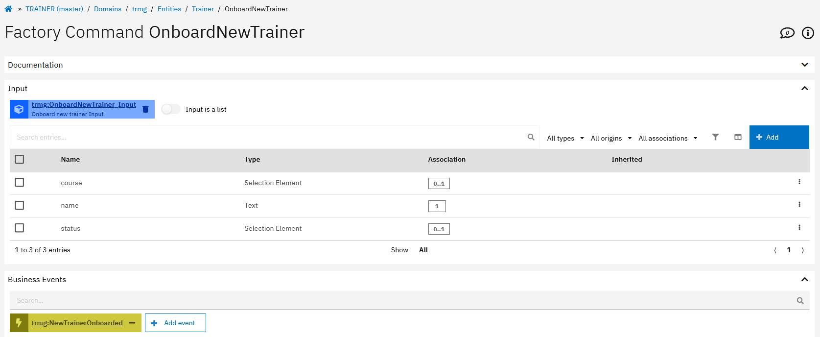 Factory Command 'New Trainer' Screenshot