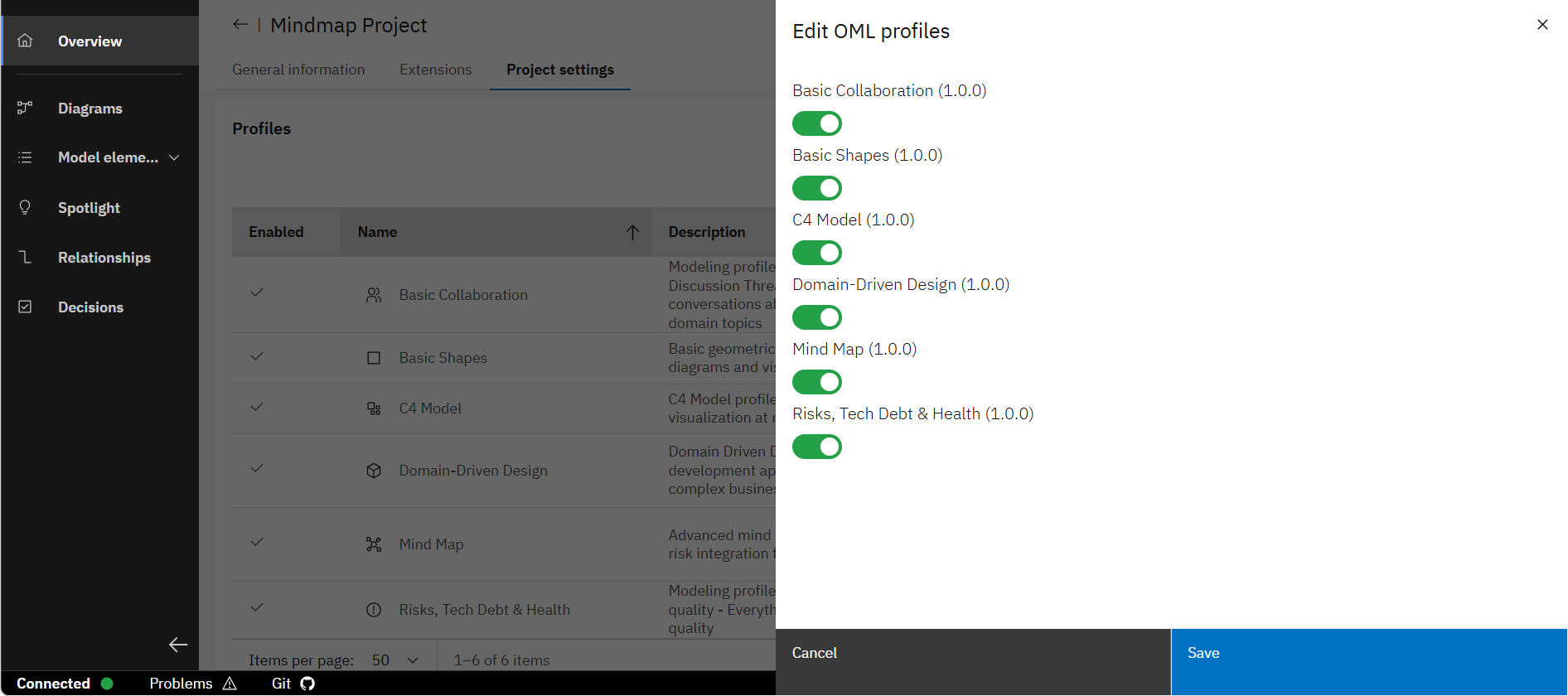 Open Project and check Settings 4