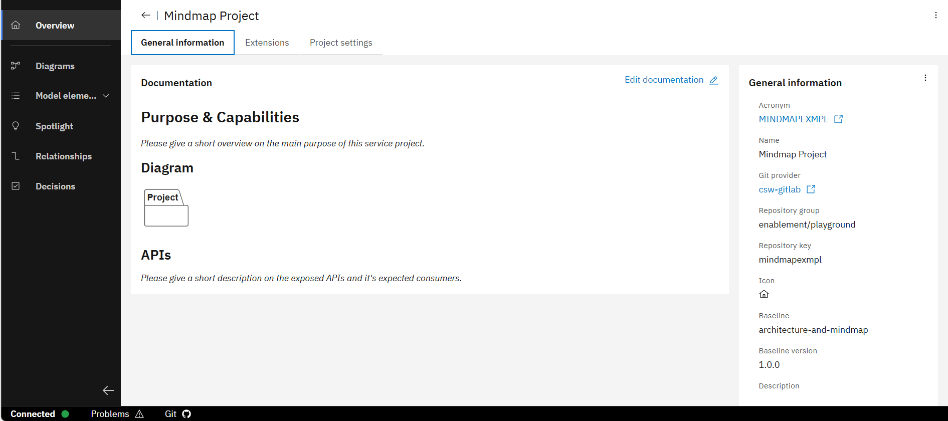 Open Project and check Settings 2
