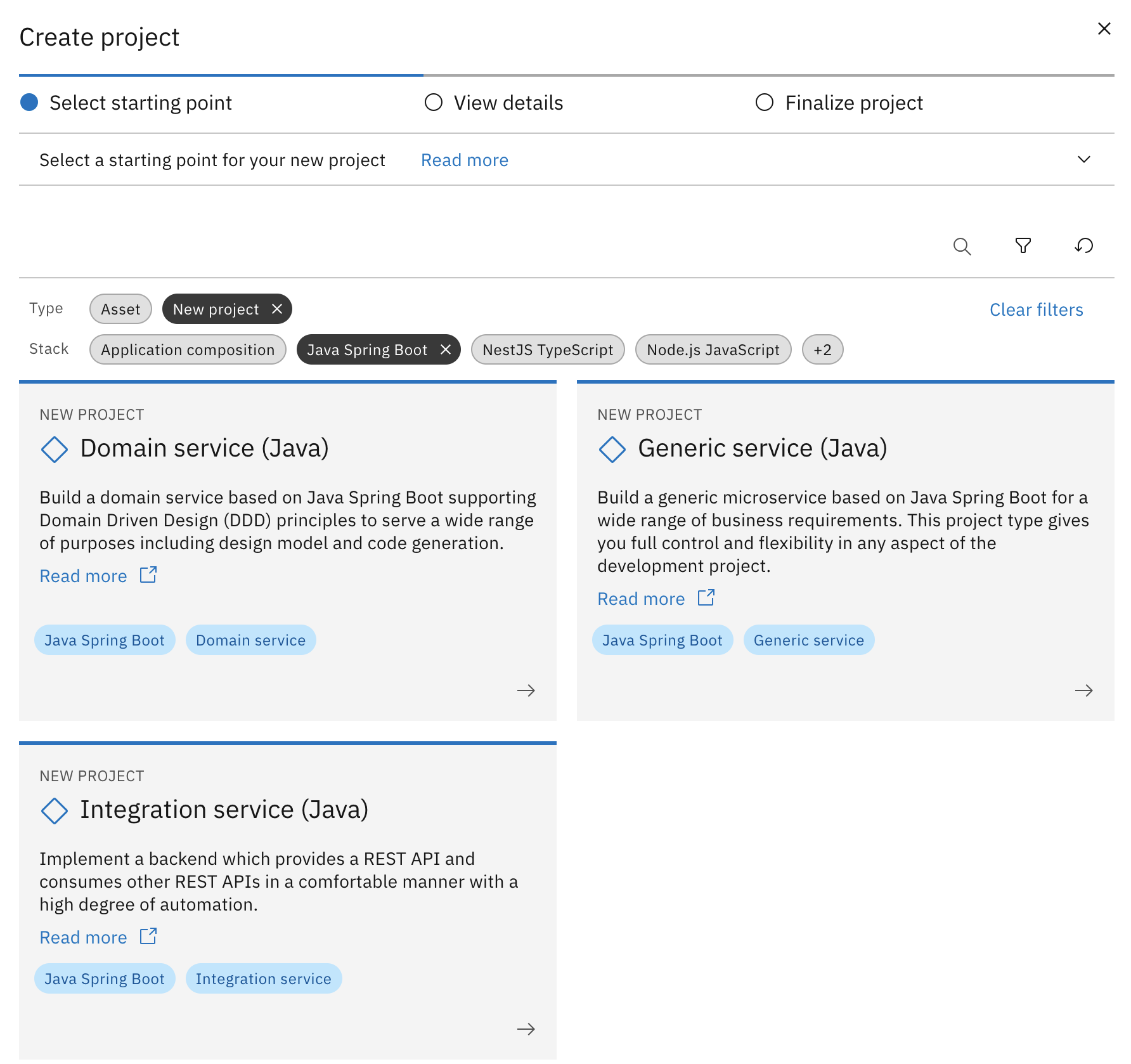 Developer Starting Project Screenshot