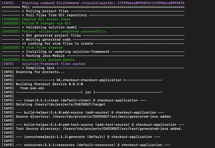 Solution CLI Screenshot