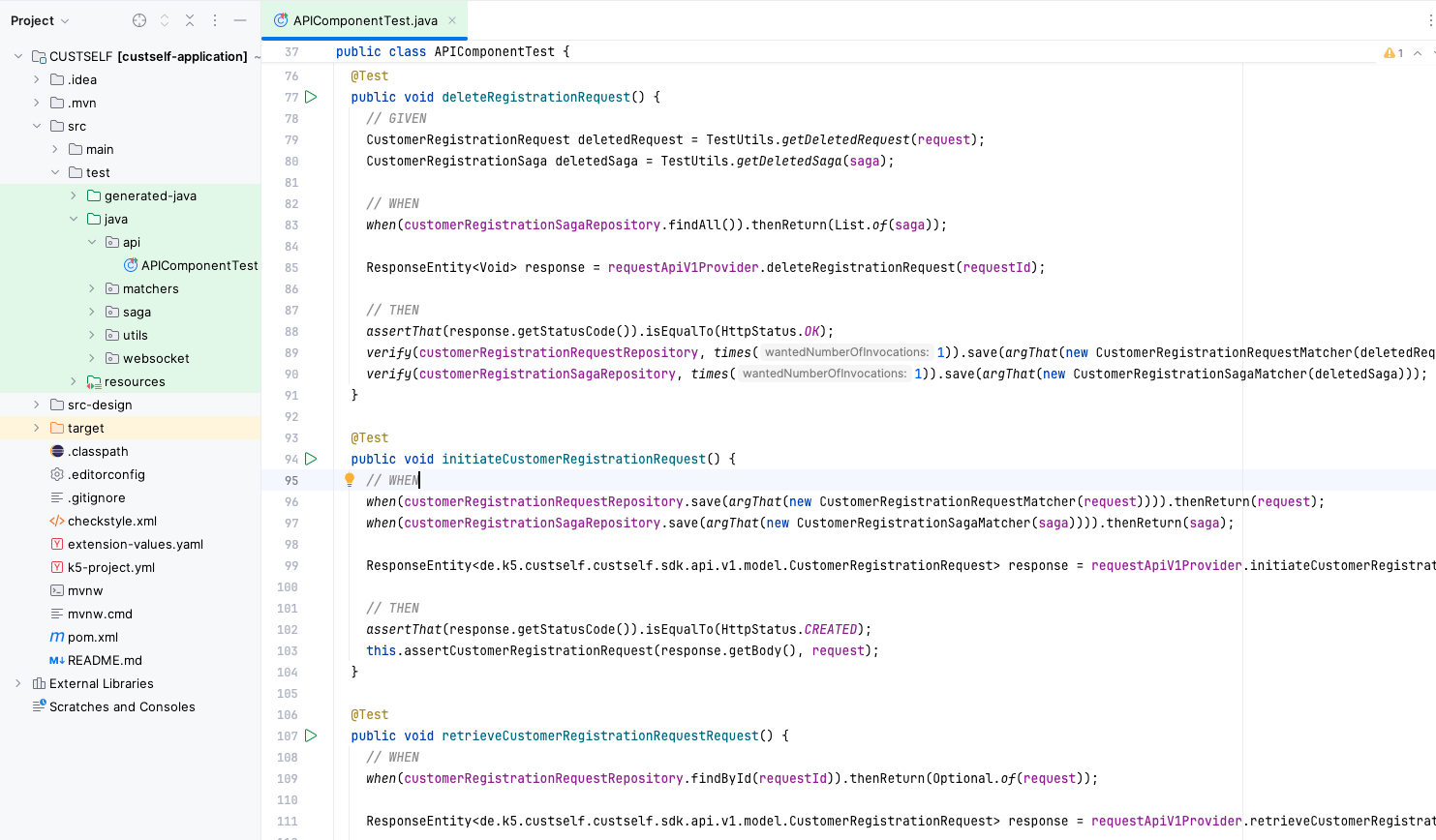 Developer Testing Screenshot