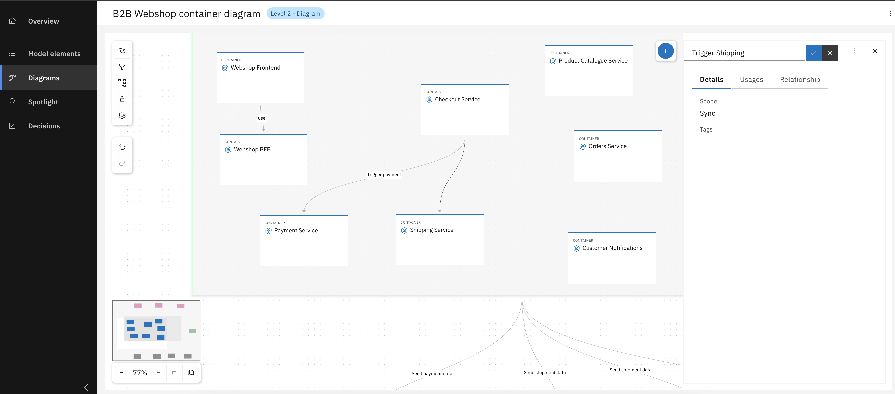 Add More Containers and Relationships Between Them