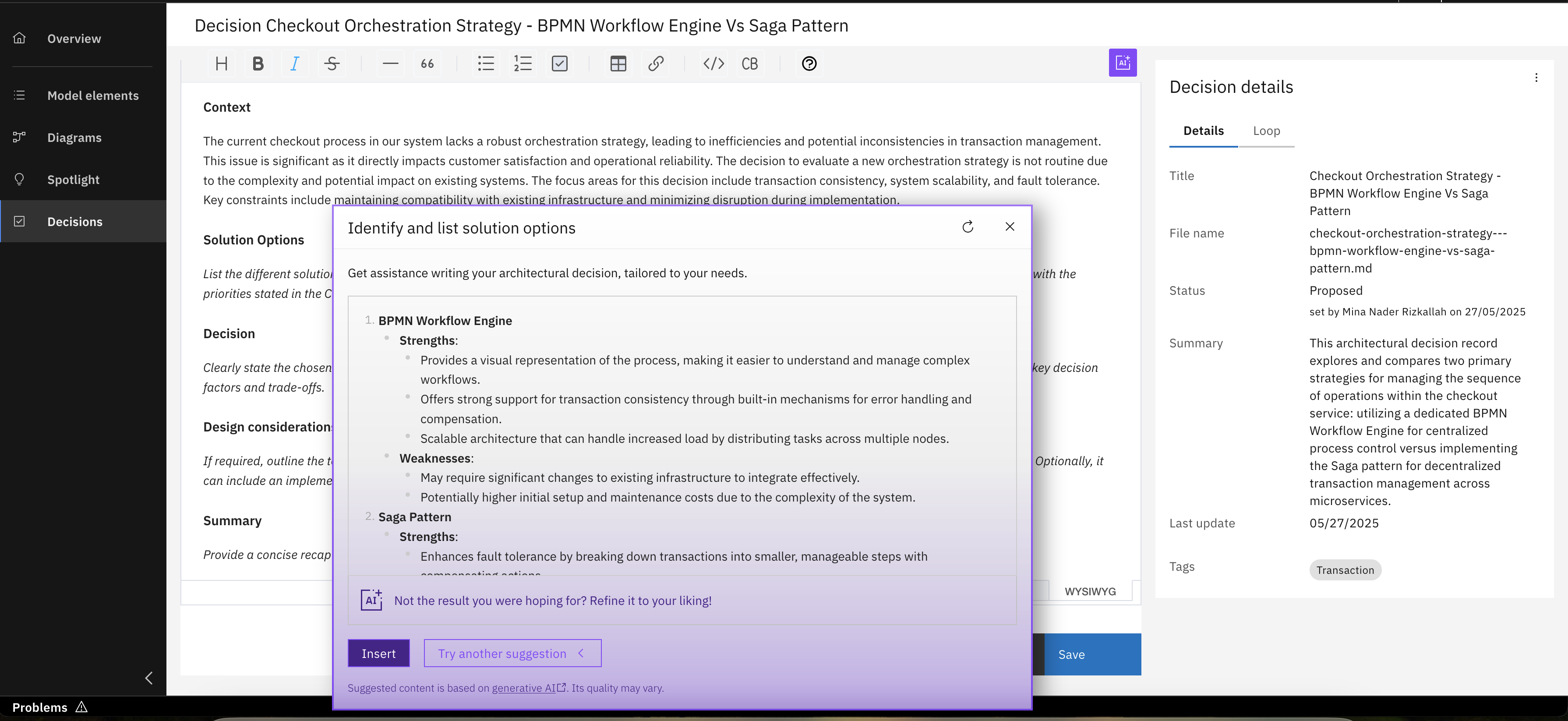 Also Review, Accept or Refine