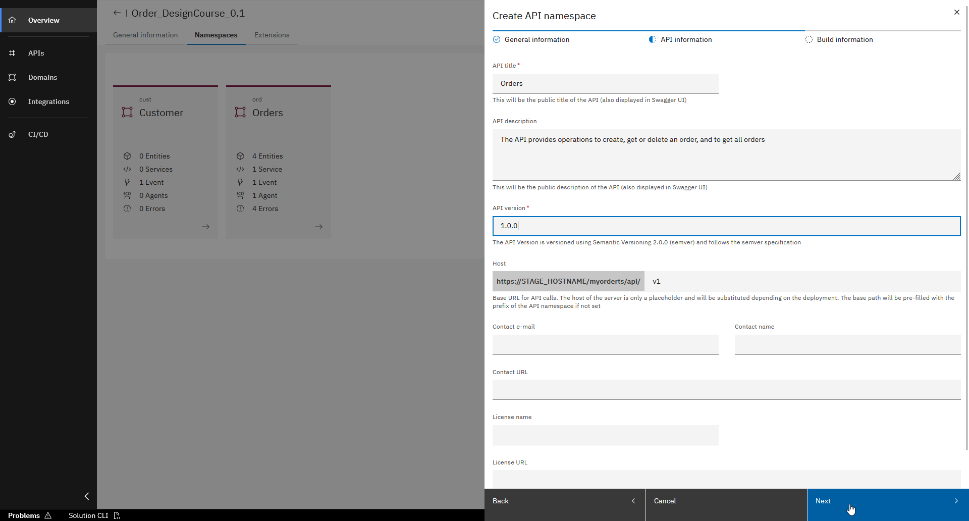 API Namespace Screenshot 4