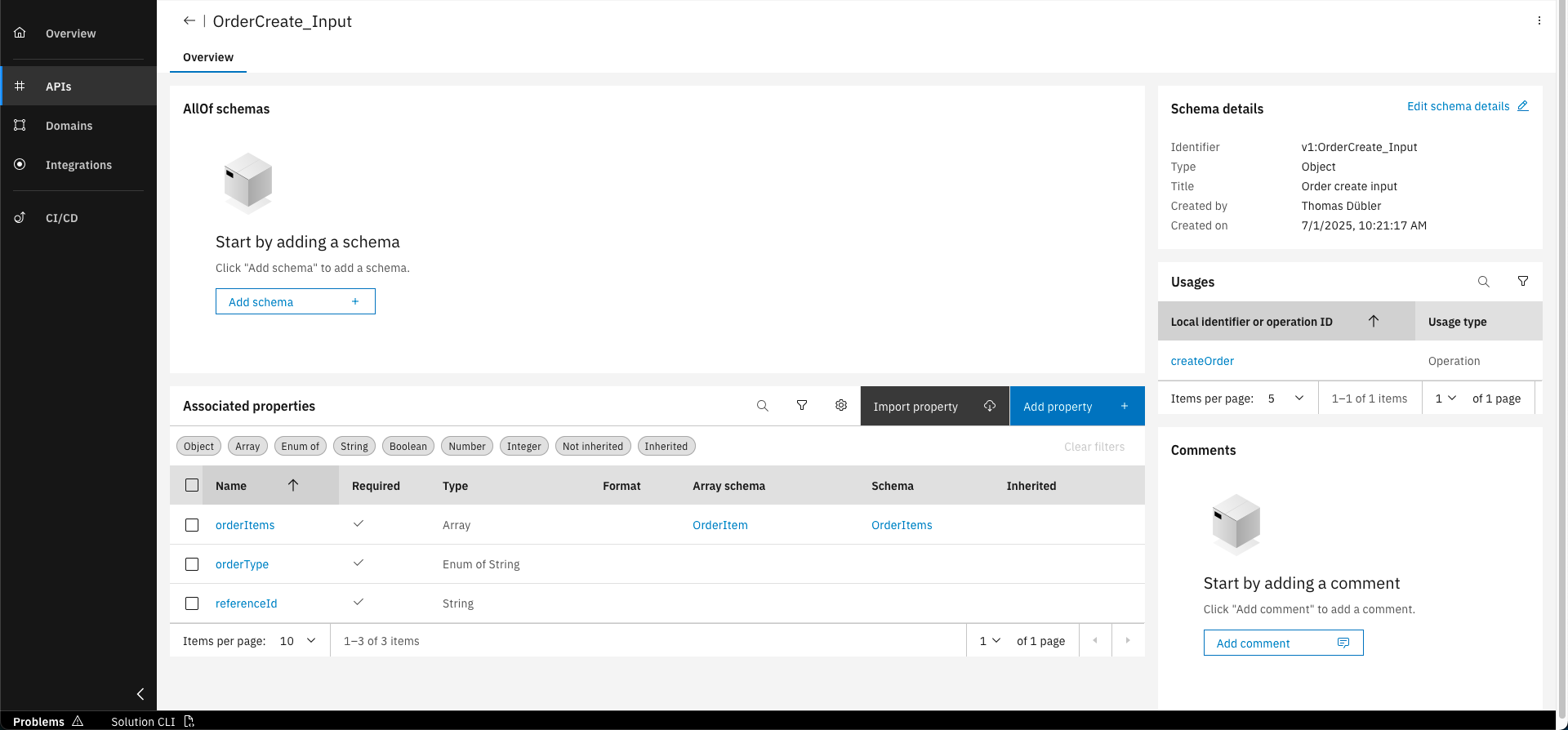 API Schemas Screenshot 6