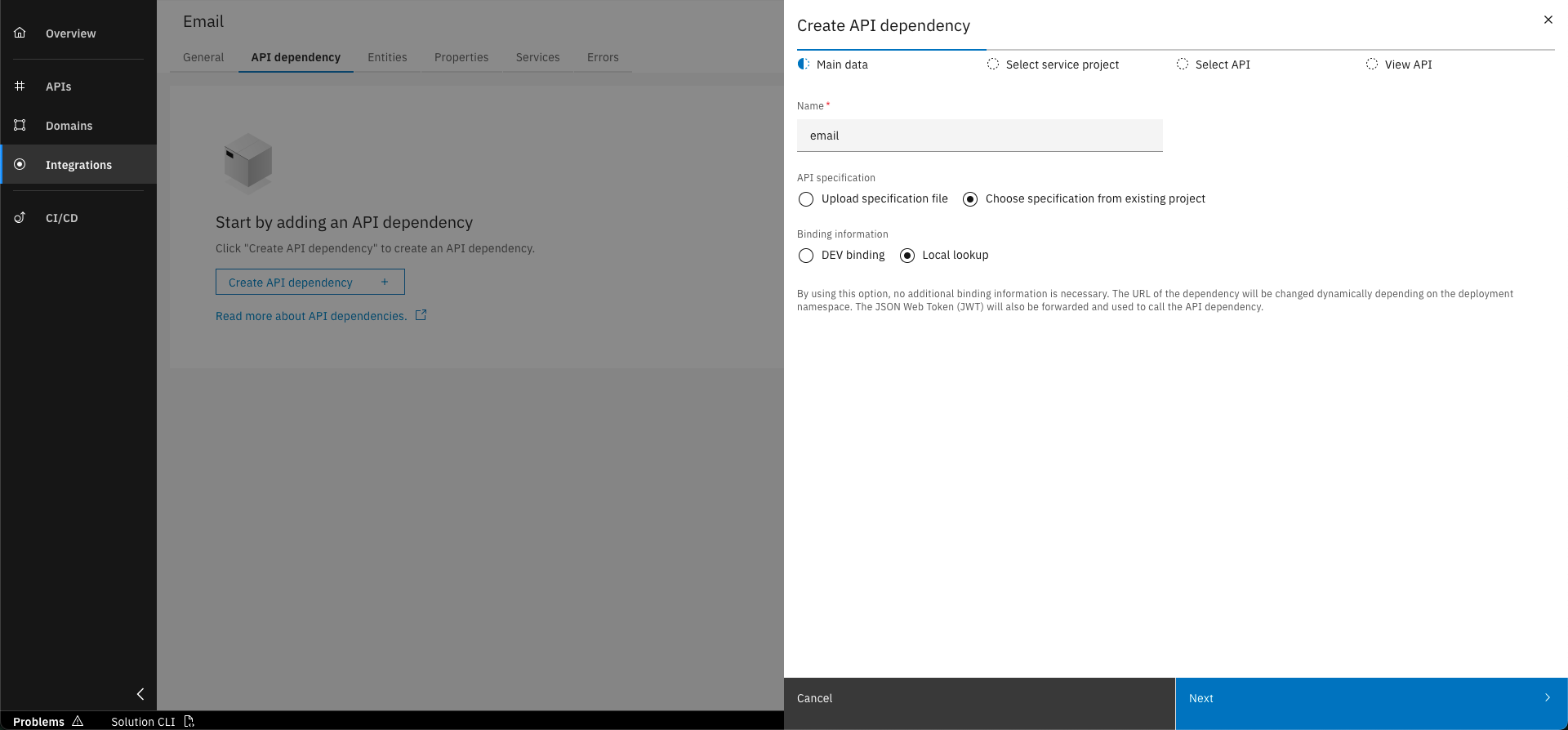 Service Integration Screenshot 3