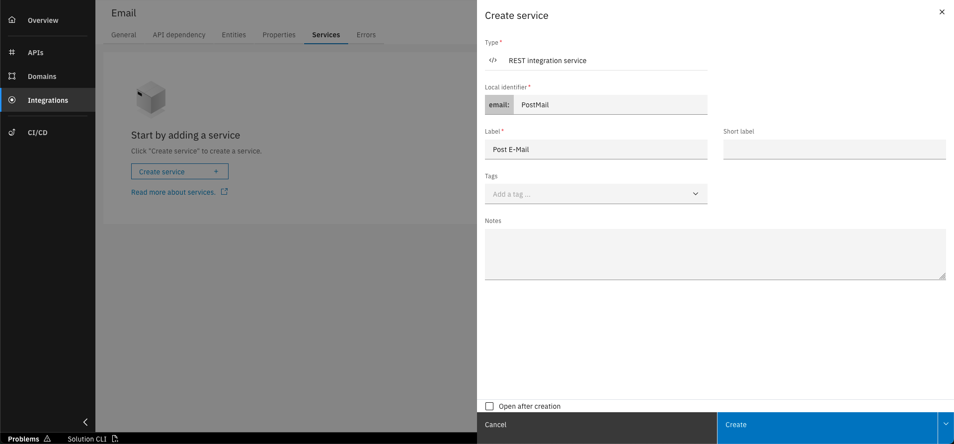 Service Integration Screenshot 9