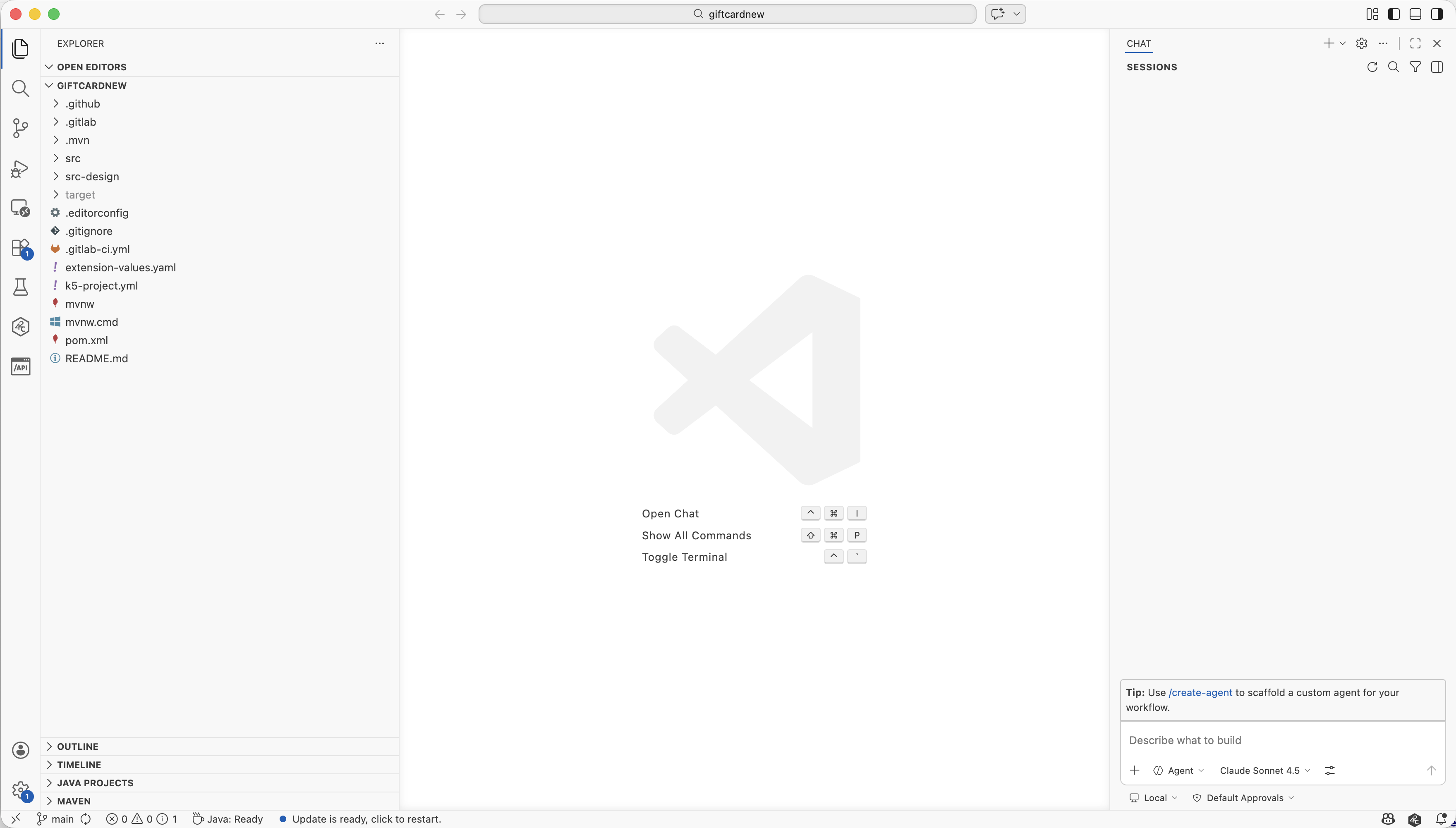 Open project in IDE